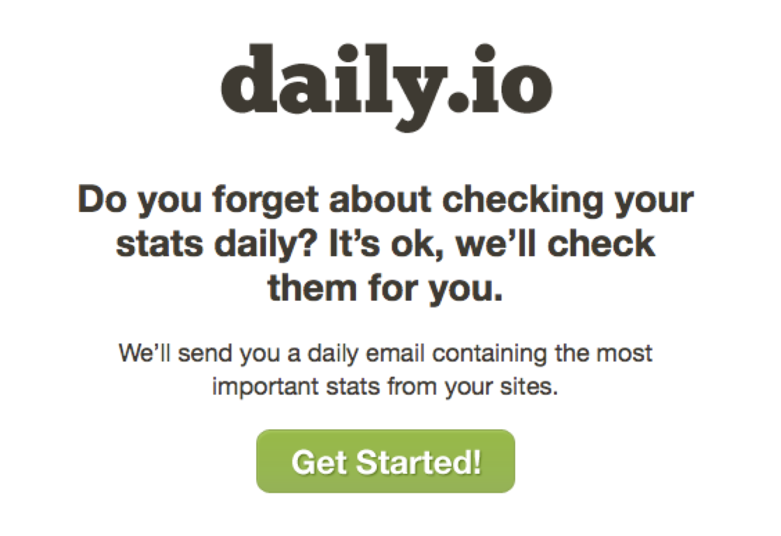 daily dot io landing page