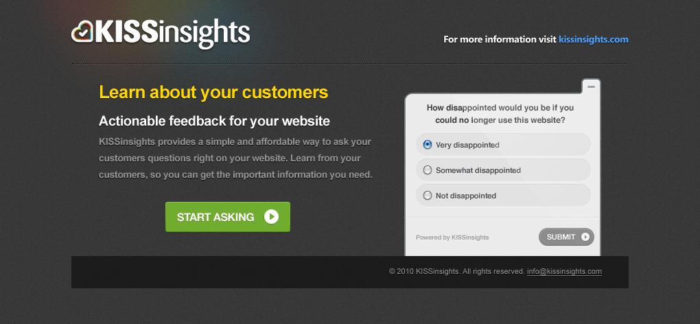 ki landing page